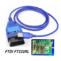 VAG-COM 409 + FiatEcuScan KKL adapteris FTDI Chipas